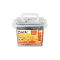 Guirnalda Luces Navidad 500 Leds Color Blanco Frio, Luz Navidad Interiores y Exteriores Ip44