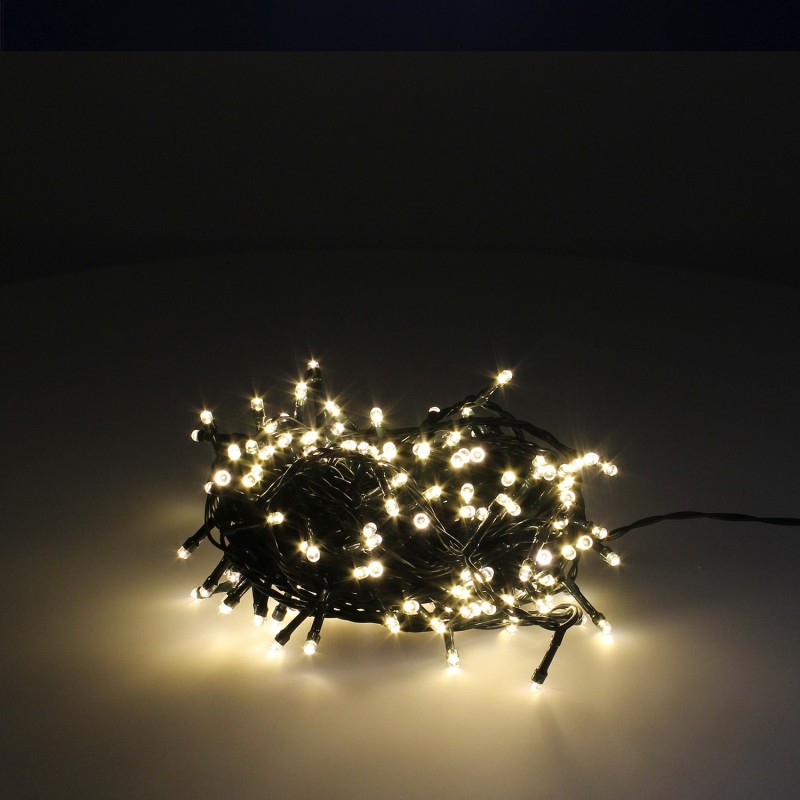 Guirnalda Luces Navidad 500 Leds Color Blanco Calido, Luz Navidad Interiores y Exteriores Ip44