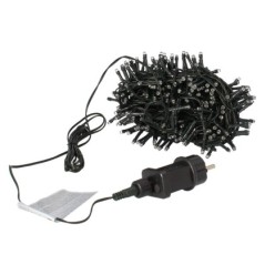 Guirnalda Luces Navidad 300 Leds Color Azul Hielo, Luz Navidad Interiores y Exteriores Ip44
