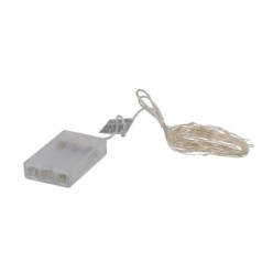 Guirnalda Luces Navidad Microled 60 Leds Color Blanco Calido,Luz navidad interiores IP20 A Pilas (3 AA No Incluidas)