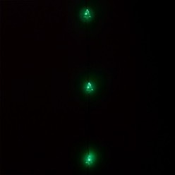 Guirnalda Luces Navidad Arboles 20 Leds Color Verde, Luz navidad interiores IP20 A Pilas 3AA (No Incluida)