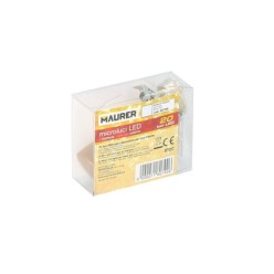 Luces Navidad Guirnalda Led con Tapon 20 Microled Blanco Frio IP20, A Pilas 3 LR44 (Si Incluidas)