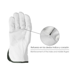 Guantes Trabajo Piel FLOR 8" C/Colgador (Par)