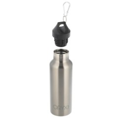 Botella Termica / Termo Acero Inoxidable Antigotas 500 ml, Cierre 100% Hermetico, Con mosqueton,