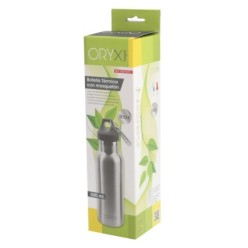 Botella Termica / Termo Acero Inoxidable Antigotas 500 ml, Cierre 100% Hermetico, Con mosqueton,
