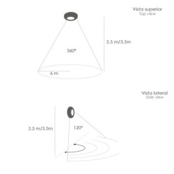 Detector De Movimiento Por Infrarrojos Con Sensor Crepuscular 360°, Ajustable