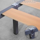 Juego Patas Somier Cuadradas (4 Unidades) Tubo 30x30 mm, Para Somier de 30x30 mm, Altura 25 cm, al por Mayor | Almacén de Ferret