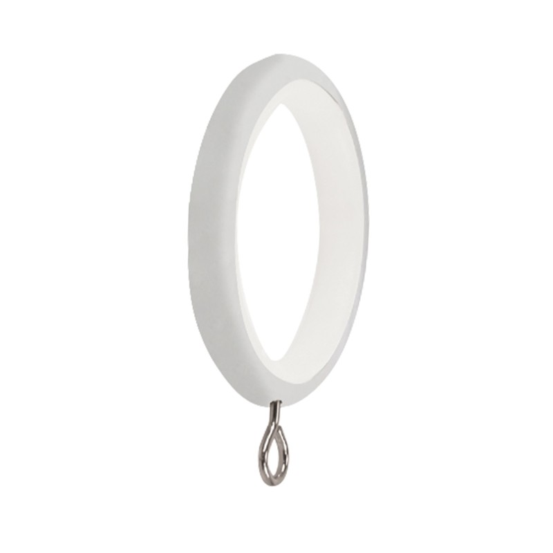 Anilla Zirconio Para Barras Ø 20 mm, Sin Silenciador Acabado Blanco (Blister 10 unidades)