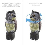 Buho Ahuyentador de Pajaros / Aves Con Cabeza Giratoria 40 cm, al por Mayor | Almacén de Ferretería