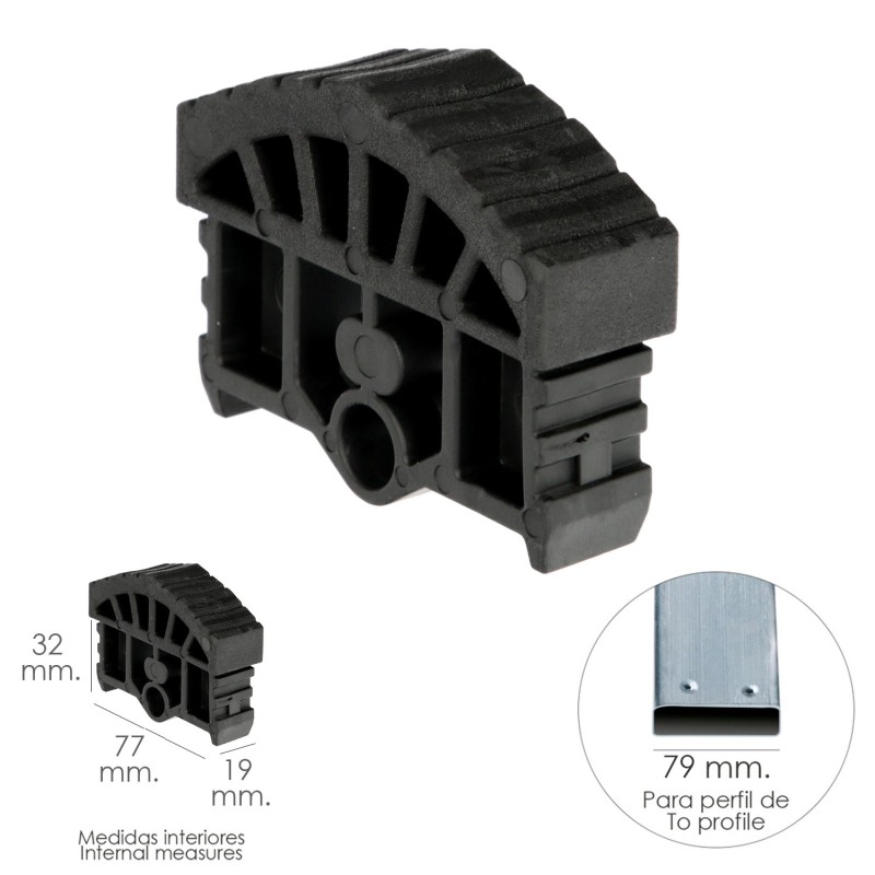 Contera Para Escalera Pronor 3 Tramos y Escalera 2 Tramos Con 12+12 Peldaños ( Perfil 79 mm,)