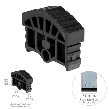 Contera Para Escalera Pronor 3 Tramos y Escalera 2 Tramos Con 12+12 Peldaños ( Perfil 79 mm,)