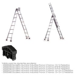 Contera Para Escalera Pronor 3 Tramos y Escalera 2 Tramos Con 12+12 Peldaños ( Perfil 79 mm,)