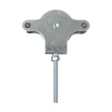 Polea Tendedero Wolfpack Zincado 60 mm, Roldana Metal con Tornillo al por Mayor | Almacén de Ferretería