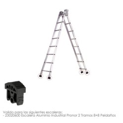 Contera Para Escalera Pronor 2 Tramos Con 8+8 Peldaños ( Perfil 55 mm,)