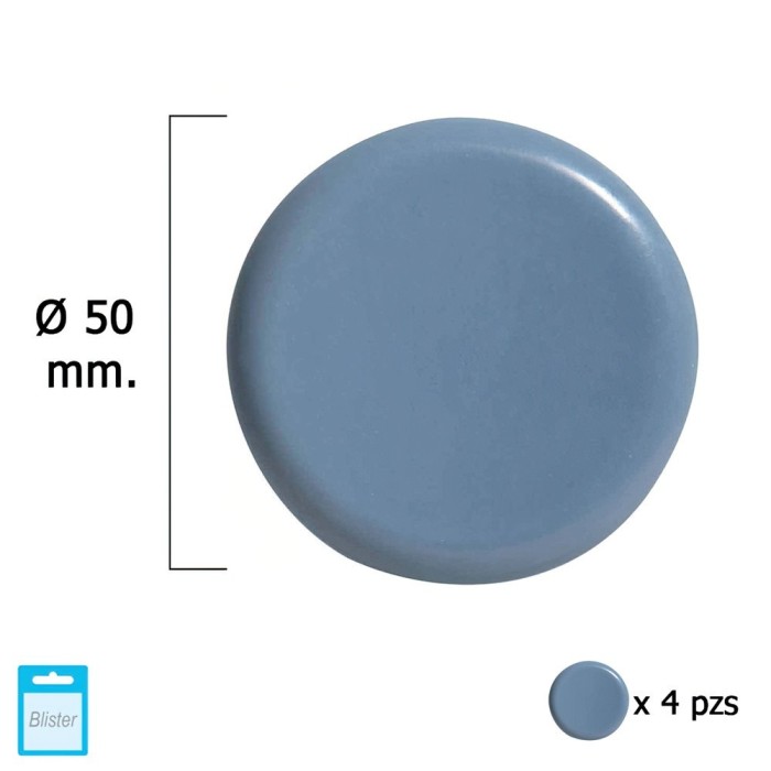 Deslizante Gris Ptfe Ø50 (Blister 4 Unidades) al por Mayor | Almacén de Ferretería