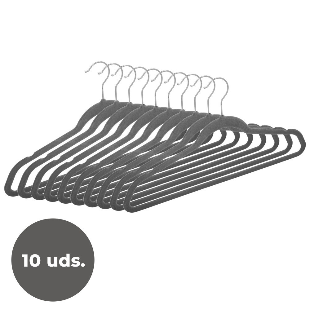 Percha Terciopelo 445 mm, (Pack 10 Piezas) al por Mayor | Almacén de Ferretería