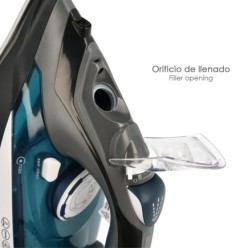 Plancha De Vapor Profesional 2,800 Watt, Vapor Constante y Golpe de Vapor, Suela Ceramica, Vapor Vertical, Sistema Antical,