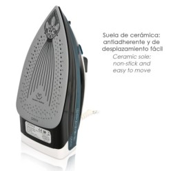Plancha De Vapor Profesional 2,400 Watt, Vapor Constante y Golpe de Vapor, Suela Ceramica, Vapor Vertical, Sistema Antical,