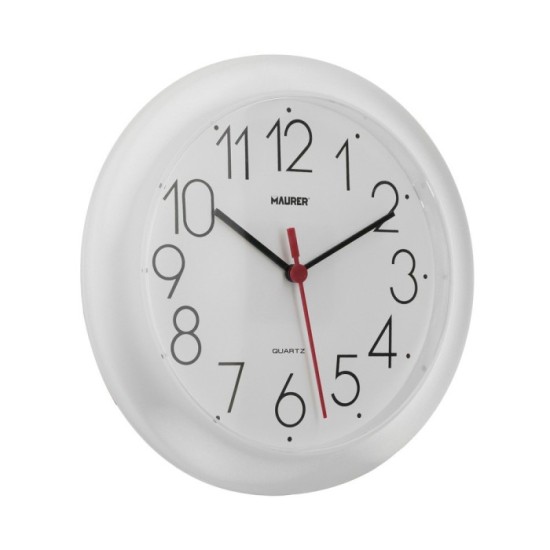 Reloj De Pared Ø 25 cm, Color Blanco al por Mayor | Almacén de Ferretería