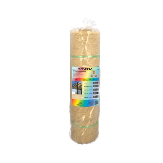 Malla Sombreo Rollo 1,5 x 50 metros, Reduce Radiación, Protección Jardín y Terraza, Regula Temperatura, Color Beige al por Mayor
