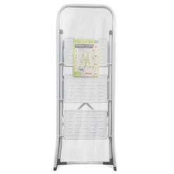 Escalerilla Acero 3 Peldaños Uso Doméstico,Escalerilla blanca