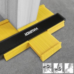 Medidor De Contornos 100x125 mm, Con Bloqueo, Medidor De Perfiles, Medidor Formas, Duplicador Perfiles, Preciso,Dureza Ajustable
