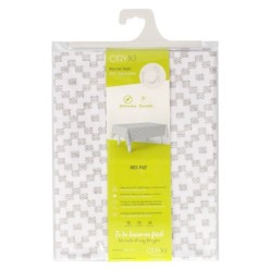 Mantel Hule Rectangular ZigZag Impermeable Antimanchas PVC 140x250 cm,  Recortable Uso Interior y Exterior