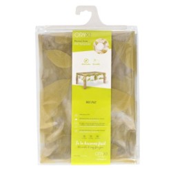 Mantel Hule Rectangular Hojas Transparente Impermeable Antimanchas PVC 140x250 cm,  Recortable Uso Interior y Exterior