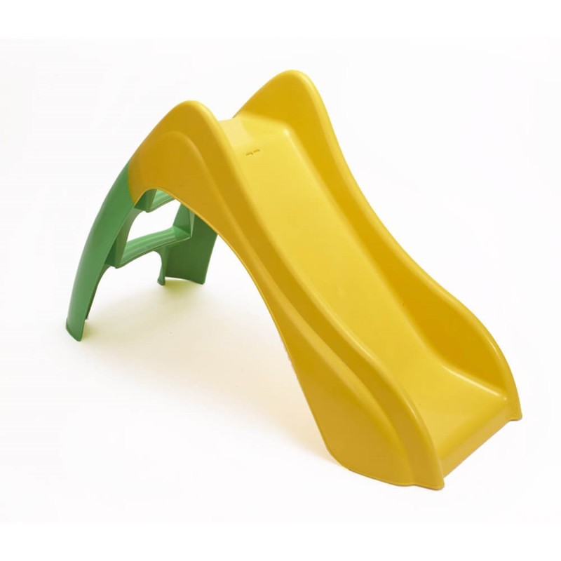 Tobogan Resina Tuki Amarillo y Verde 120x56x75 (Alt,) cm,