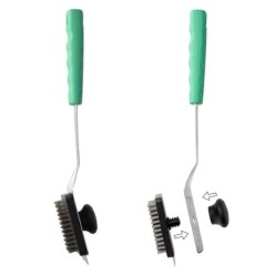 Espatula Con Cepillo Rascador Para Barbacoa 41,5 cm,