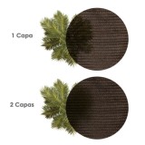 Malla Sombreo Rollo 1 x 50 metros, Reduce Radiación, Protección Jardín y Terraza, Regula Temperatura, Color Marrón al por Mayor 