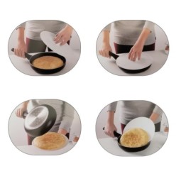 Tapa Plastico Giratortillas Oryx Ø 29cm, (Tapa Vuelve Tortillas, Tapa Giratortillas, Tapa Gira Tortillas)