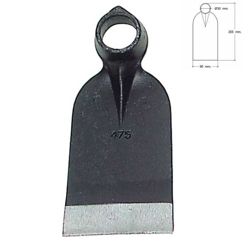 Azada Forjada Sin Mango 207/  450 Gramos