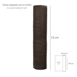 Malla Sombreo Rollo 1,5 x 50 metros, Reduce Radiación, Protección Jardín y Terraza, Regula Temperatura, Color Marrón al por Mayo