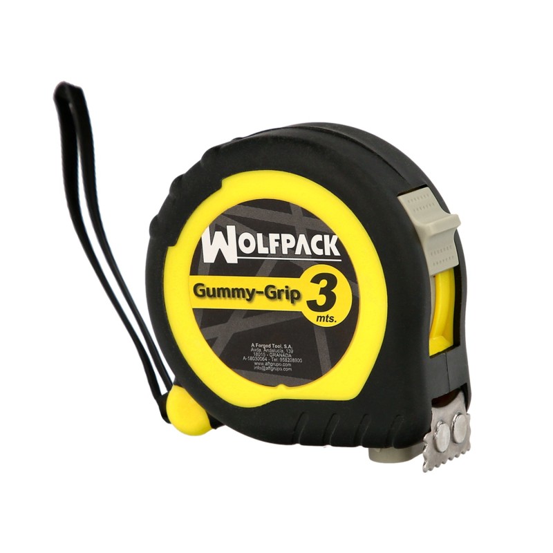 Flexometro Gummy Grip Con Doble Freno Longitud 3 Metros Ancho 16 mm, Magnetico,Metro Medición, Metro Magnetico, Hogar, Bricolaje