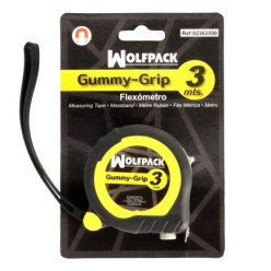 Flexometro Gummy Grip Con Doble Freno Longitud 3 Metros Ancho 16 mm, Magnetico,Metro Medición, Metro Magnetico, Hogar, Bricolaje