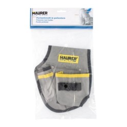 Funda Bolsa Porta Herramientas Para Cinturon Con 3 Bolsillos y 4 Elasticos, Portaherramientas Electricista Multibolsillos