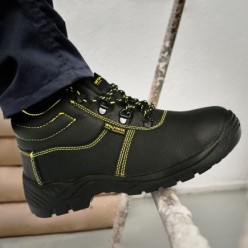 Botas Seguridad S3 Piel Negra Wolfpack  Nº 43 Vestuario Laboral,calzado Seguridad, Botas Trabajo, (Par)