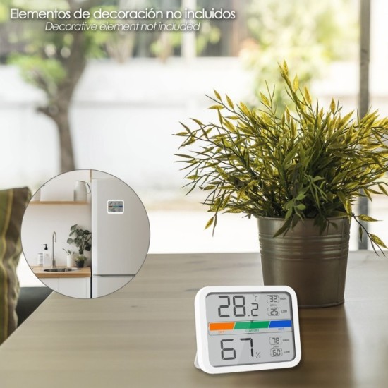 Termómetro Digital Higrómetro Interiores y Exteriores Minimo/Máximo Con Indicardor De Humedad al por Mayor | Almacén de Ferreter