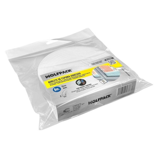 Burlete Espuma 8 m, x 6 mm, x 20 mm, al por Mayor | Almacén de Ferretería
