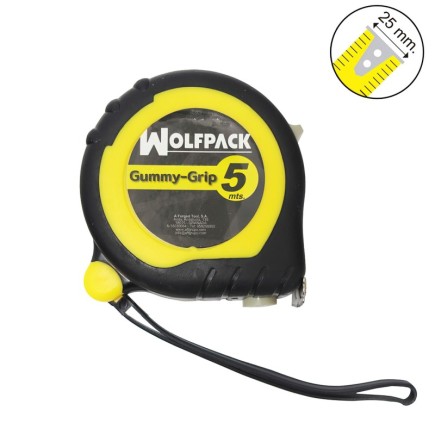 Flexometro Magnetico Grip Topline 5 Metros / 25 mm, Con Freno Metro Magnetico, Medición, Metro Magnetico, Hogar, Bricolaje