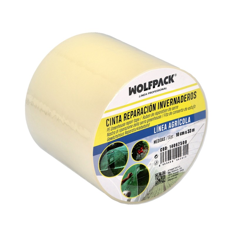 Cinta Para Reparacion Invernaderos 10 cm, x 33 metros, Cinta Adhesiva Reparacion Alta Resistencia