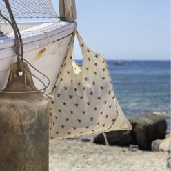 Bolsa Compra Algodon Organico 100% Plegable 52x47 cm,