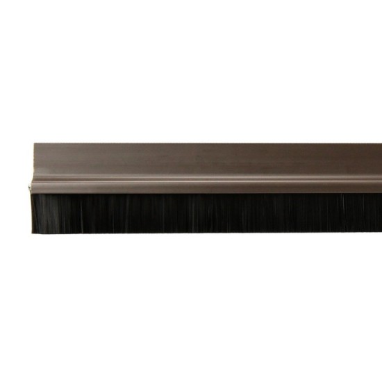 Burlete Puerta Pvc Marron Con Cepillo 1metro al por Mayor | Almacén de Ferretería