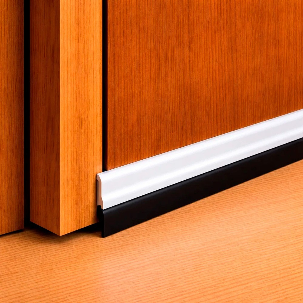 Burlete Puerta Pvc Blanco Con Goma 1 Metro al por Mayor | Almacén de Ferretería