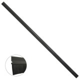 Burlete Para Puertas De Garaje Aluminio Negro Con Cepillo 2,5 m, Cepillo De Puerta, Burlete Garaje, Burlete Cepillo Cochera al p