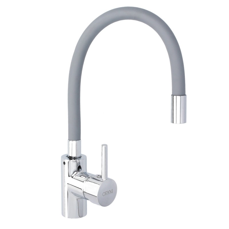 Grifo Monomando Fregadero Flexible Caño Alto, Grifo De Cocina Flexible Caño Alto,Cartucho ceramico Ø 35 mm,