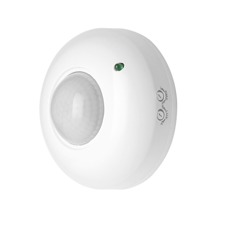 Detector De Movimiento Por Infrarrojos Con Sensor Crepuscular 360°, Ajustable