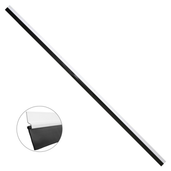 Burlete Para Puertas De Garaje Aluminio Blanco Con Goma 2,5 m, Perfil Bajo Cochera Cepillo De Puerta, Burlete Garaje al por Mayo
