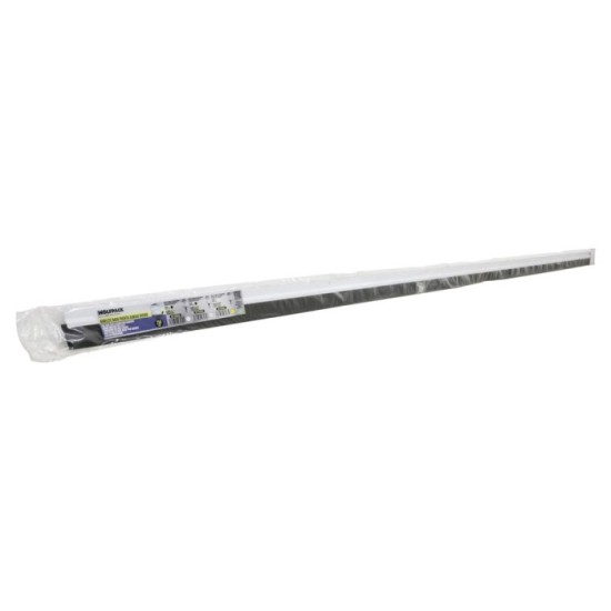 Burlete Para Puertas De Garaje Aluminio Blanco Con Goma 2,5 m, Perfil Bajo Cochera Cepillo De Puerta, Burlete Garaje al por Mayo